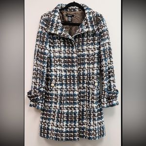 Arden B wool blend button down pea coat
